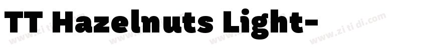 TT Hazelnuts Light字体转换